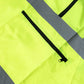 High-visibility yellow UHV658 HiVis Pack Anorak with reflective gray stripes