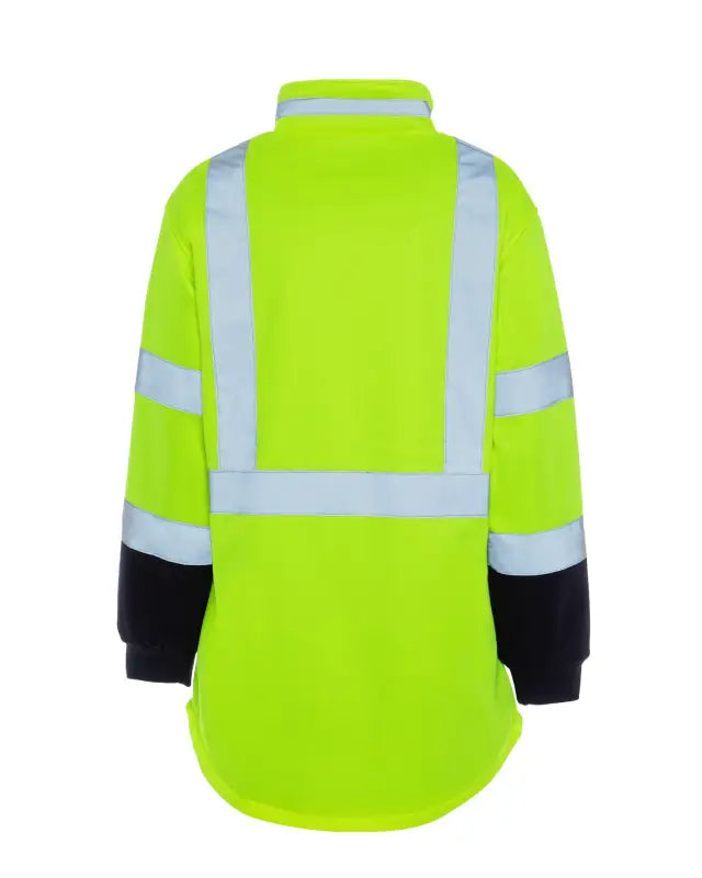 High-visibility jacket UHV667 HiVis Women’s 1/4 Zip Soft Shell for job site warmth