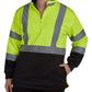 High-visibility UHV667 HiVis Women’s 1/4 Zip Soft Shell for job site warmth and safety