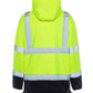 High-visibility UHV773 HiVis Microfleece Soft Shell Jacket with reflective stripes