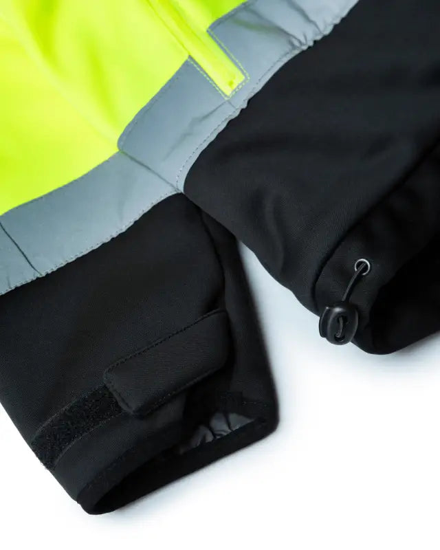 High-visibility UHV773 HiVis Microfleece Soft Shell Jacket with reflective panels