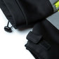 Black soft shell jacket sleeve with adjustable velcro cuff for UHV773 HiVis Microfleece