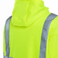 High-visibility yellow safety vest with reflective stripes for UHV773 HiVis Microfleece Soft Shell