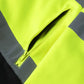 Neon yellow fabric with black zipper detail on UHV773 HiVis Microfleece Soft Shell Jacket