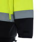 High-visibility UHV773 HiVis Microfleece Soft Shell Jacket in neon yellow and gray