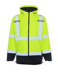 High-visibility UHV773 HiVis Microfleece Soft Shell Jacket with reflective stripes
