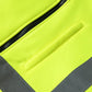 Neon yellow safety vest with reflective stripe on UHV773 HiVis Microfleece Soft Shell Jacket