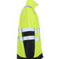 High-visibility UHV821 HiVis Arctic 3-in-1 Jacket with black panels and reflective stripes