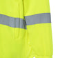 High-visibility yellow UHV821 HiVis Arctic 3-in-1 Jacket with reflective gray stripes