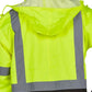 High-visibility UHV822 HiVis Waterproof Rain Jacket with Teflon Fabric Protector and stripes