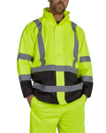 High-visibility UHV822 HiVis Waterproof Rain Jacket with Teflon™ Fabric Protector