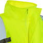 High-visibility neon yellow safety vest with reflective stripes for UHV822 HiVis Waterproof Rain Jacket