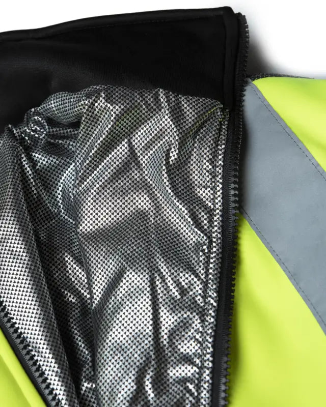 High-visibility safety vest with reflective silver lining for UHV828 HiVis Sport Jacket