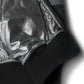 Black and metallic silver fabric showcasing seam of UHV828 HiVis Sport Soft Shell Jacket