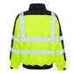 High-visibility yellow UHV828 HiVis Sport Soft Shell Jacket with silver heat-reflecting lining