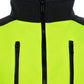 High-visibility neon yellow and black UHV828 HiVis Sport Soft Shell Jacket with pockets