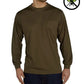 Olive green UHV856 Long Sleeve Knit Shirt featuring PERIMETER™ Insect Guard logo