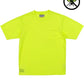 Neon yellow UHV866 HiVis Short Sleeve Shirt featuring PERIMETER™ Insect Guard logo