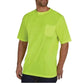 Bright neon yellow UHV866 HiVis short sleeve shirt with chest pocket and PERIMETER™ Insect Guard