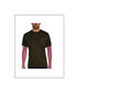 Dark brown crew neck UHV866 HiVis Short Sleeve Shirt with PERIMETER Insect Guard