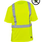 High-visibility yellow UHV868 HiVis Short Sleeve Tee with PERIMETER™ Insect Guard