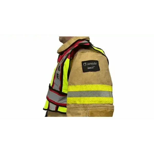 Chief Miller Work Safety Protective Gear ULTRABRIGHT RED-FIRE PUBLIC SAFETY VEST Apparel