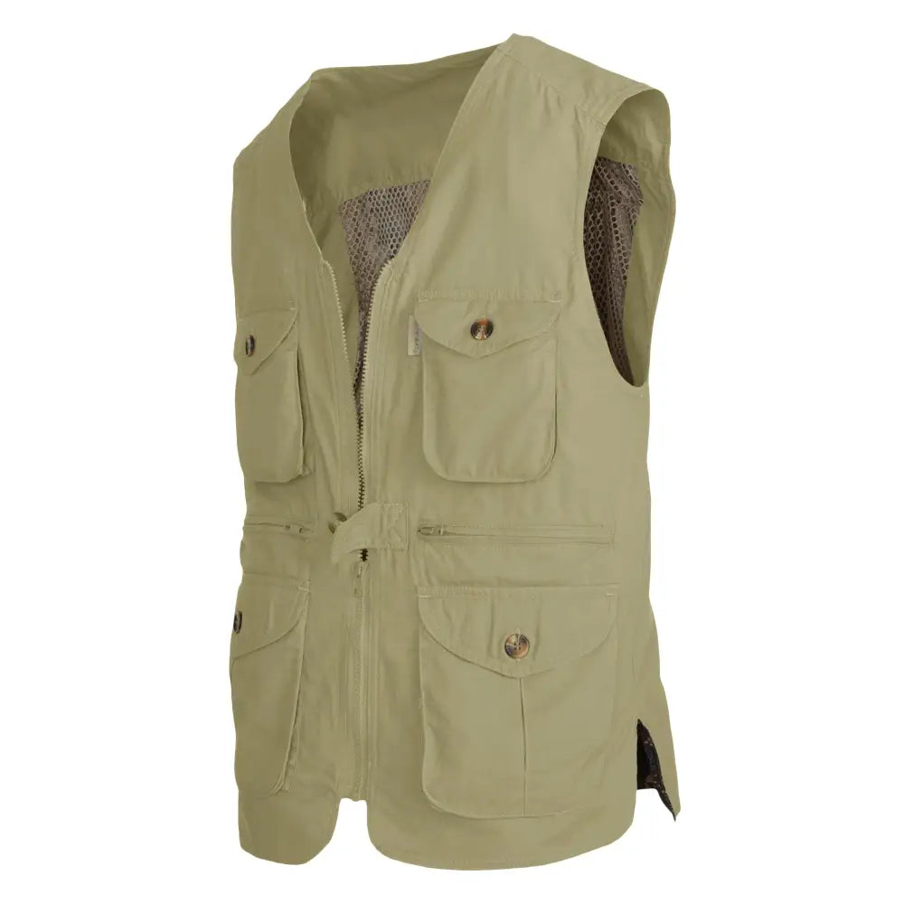 Vent Back Livingstone Vest for Men - Khaki - Chief Miller Apparel