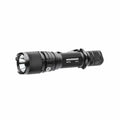 Black tactical LED flashlight with grip and magnetic charging port from Warrior G4-FL