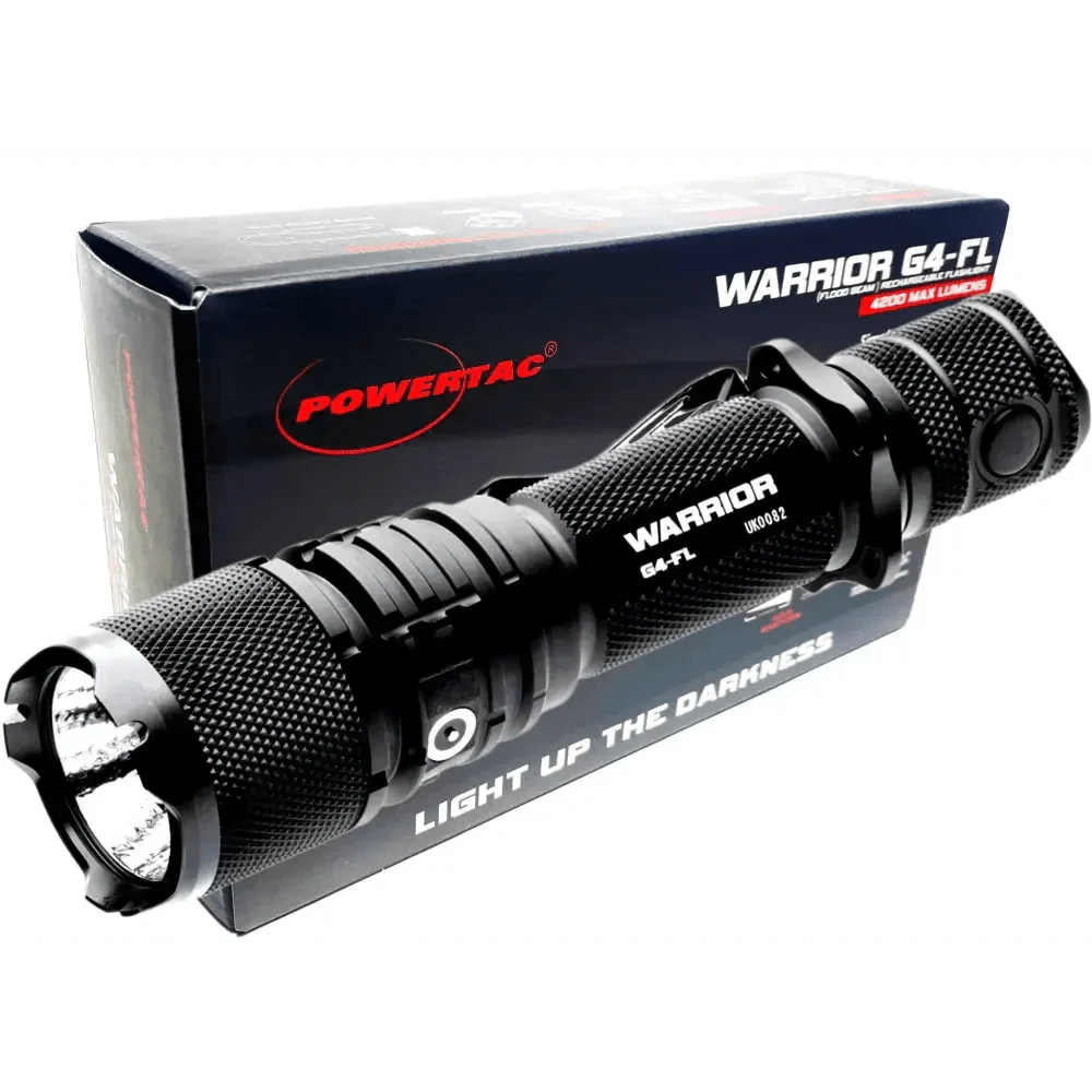 Chief Miller Hardware > Tools > Flashlights & Headlamps > Flashlights Warrior G4-FL - 4200 Lumen Flashlight (Wide beam) Apparel