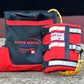 Water rescue equipment bag with red and black colors for ARM-LOC Rescue System