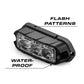 Waterproof flash pattern light for first responders and firefighters, Feniex Quad Q3 Surface Mount