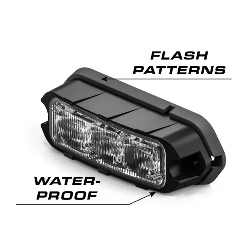 Waterproof flash pattern light for first responders and firefighters, Feniex Quad Q3 Surface Mount