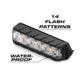 Waterproof LED light bar with multiple flash patterns for first responders Feniex Fusion-S surface mount
