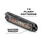 Waterproof LED strobe light with surface mount for Feniex Q Series Flat Surface Mount and Q-Link device