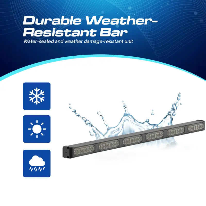 Weather-resistant LED light bar on UBL U-Lite 600 Stick Light for first responders