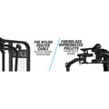 Weight machine components of SFE Selectorized Pec Fly/Rear Delt Machine with 250lb stacks