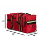 Chief Miller Gear Bags Wheeled Firefighter Jumbo Gear Bag with Reflective Trim and Maltese Cross Apparel