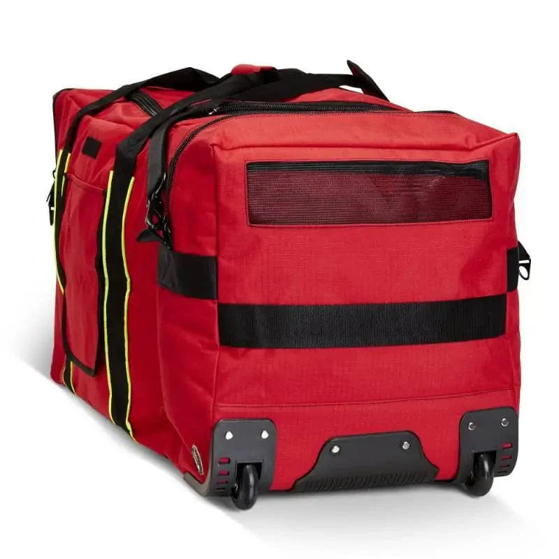 Chief Miller Gear Bags Wheeled Firefighter Jumbo Gear Bag with Reflective Trim and Maltese Cross Apparel