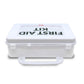 White first aid kit for first responders, firefighters, and police in marine rescue operations