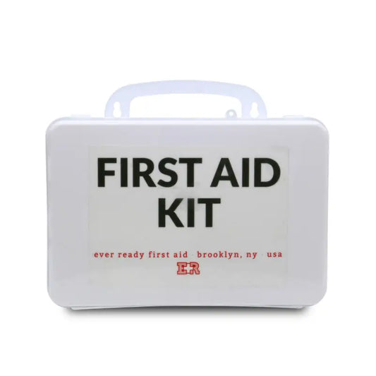 White first aid kit for marine rescue ideal for first responders, firefighters, and police