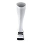 White Tall Compression Socks with black accents offering superior abrasion resistance