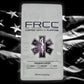 White coffee bag with FRCC branding and first responder symbol for Coffee 12oz EMS