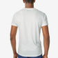 Back view of Men’s Short-Sleeve Underscrub in a white crew neck design