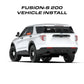 White Ford Explorer police vehicle with Feniex Fusion-S 200 Stick Light for first responders