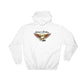 White Hooded Sweatshirt with Eagle Logo - Eagle Hoodie for First Responders