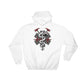 White hoodie sweatshirt for first responders featuring Firefighter Star of Life symbol