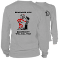 White long-sleeved hi-vis t-shirt from Remember Kids Long Sleeve Hi-Vis T-Shirt