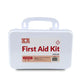 White plastic case first aid kit ideal for first responders and firefighters