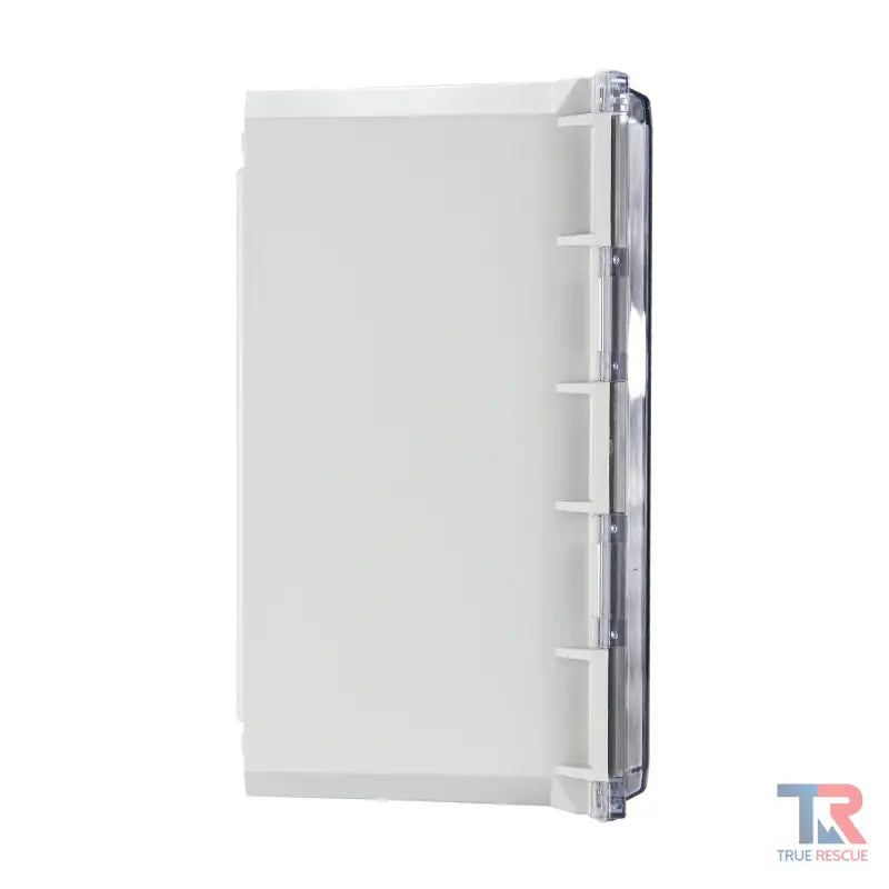 White plastic electrical enclosure box with flanges for Outdoor Bleeding Control Cabinet