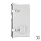 White plastic Outdoor Bleeding Control Cabinet with mounting clips and cover plate